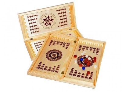 Лот: 7221124. Фото: 1. Нарды деревянные - Большие 500... Шахматы, шашки, нарды