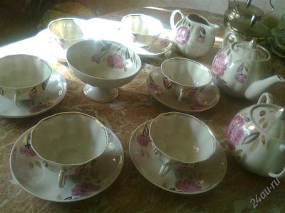Лот: 2939929. Фото: 1. Чайный сервиз Дулево. Фарфор. Сервизы, наборы посуды