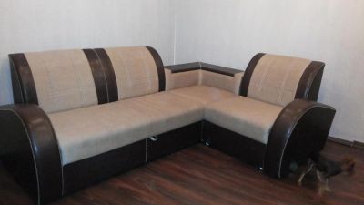 Лот: 4676430. Фото: 1. Диван. Эко-кожа. Б/у. Диваны