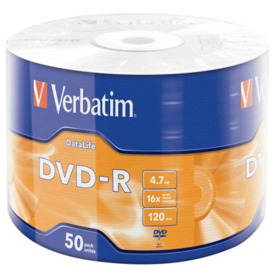Лот: 10781820. Фото: 1. Диск Verbatim DVD-R 4.7 Gb 16x... CD, DVD, BluRay