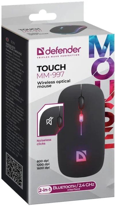 Лот: 20834283. Фото: 1. Беспроводная мышь Defender Touch... Клавиатуры и мыши