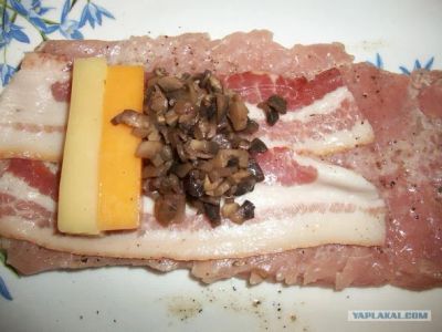 Лот: 4640736. Фото: 1. свинной рулетик с 2 видами сыра... Полуфабрикаты