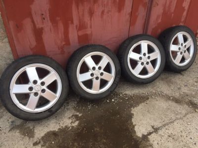 Лот: 7601542. Фото: 1. Диски R16 Mazda с резиной. Диски