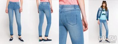 Лот: 8505246. Фото: 1. Брюки джинсовые жен. светло-голубой... Джинсы