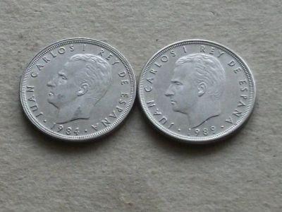 Лот: 20589495. Фото: 1. Монета 5 песет пять Испания 1984... Европа