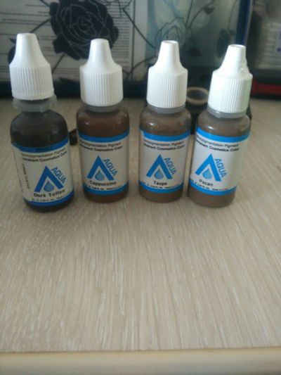 Лот: 9381693. Фото: 1. Пигменты для татуажа AQUA. Краски, пигменты