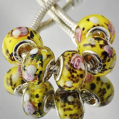 Лот: 4992465. Фото: 1. Стеклянные муранские бусины, для... Браслеты