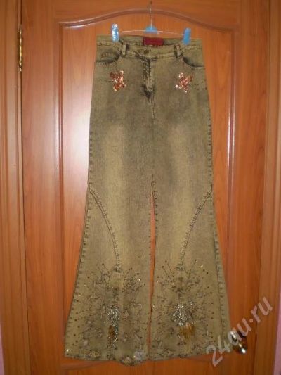 Лот: 36405. Фото: 1. джинсы песочные! р.44. Красноярск