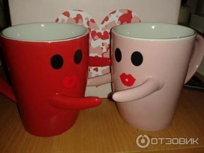 Лот: 6360056. Фото: 1. Набор кружек для влюбленных . Кружки, стаканы, бокалы