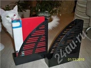 Лот: 217194. Фото: 1. Лоток для бумаг вертикальный черный... Другое (компьютеры, оргтехника, канцтовары)