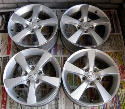Лот: 5681901. Фото: 1. Литые диски Mazda - R16 - 5 х... Диски