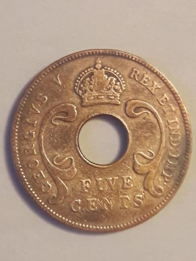 Лот: 10762753. Фото: 1. Восточная Африка 5 центов 1952... Африка
