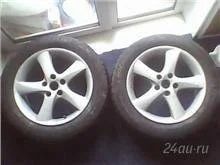 Лот: 894881. Фото: 1. Пара литых дисков R17 5х114,3... Шины на дисках