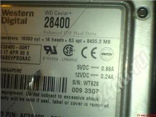 Лот: 330169. Фото: 1. WESTERN DIGITAL 8455.2 MB. Жёсткие диски (HDD)