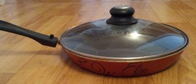Лот: 4414178. Фото: 1. Сковорода с крышкой бу диаметр... Сковороды и сотейники
