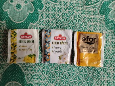 Лот: 25889913. Фото: 1. Упаковки от чайных пакетиков... Бутылки, пробки, этикетки