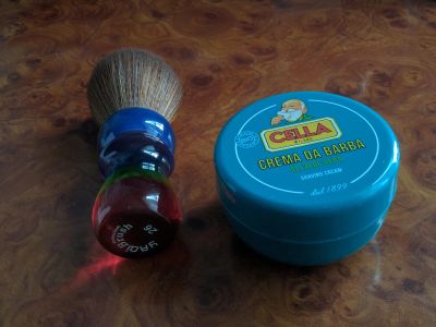 Лот: 19346255. Фото: 1. Помазок yaqi 26mm радуга и мыло... Другое (красота и здоровье)