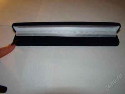 Лот: 2213089. Фото: 1. Ювелирная коробочка-пенал черных... Другое (ювелирные изделия, бижутерия, часы)