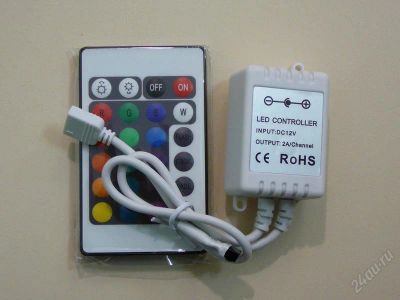 Лот: 2372748. Фото: 1. Блок управления RGB лентой + пульт. Детали тюнинга