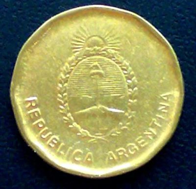 Лот: 102694. Фото: 1. Аргентина 10 сентаво 1988. Америка