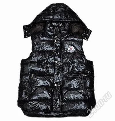 Лот: 1653266. Фото: 1. Жилетка Монклер черная. Верхняя одежда