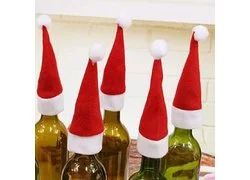 Лот: 18351668. Фото: 1. шапочки новогодние на винные бутылки... Праздничный декор