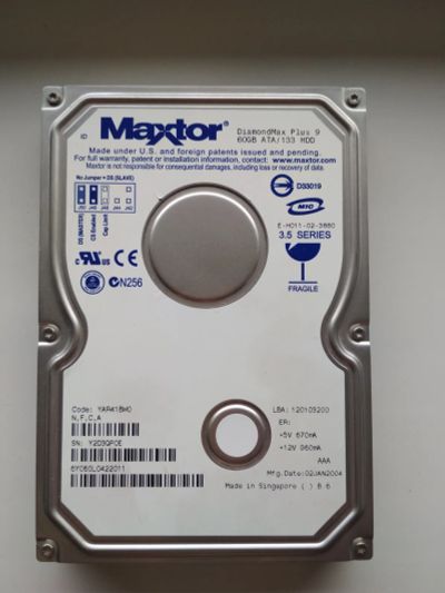 Лот: 20857327. Фото: 1. Неисправный IDE 60Gb Maxtor DiamondMax... Жёсткие диски