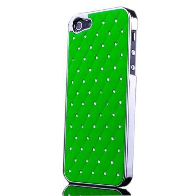 Лот: 2999374. Фото: 1. Чехол ярко-салатовый со стразами... Чехлы, бамперы