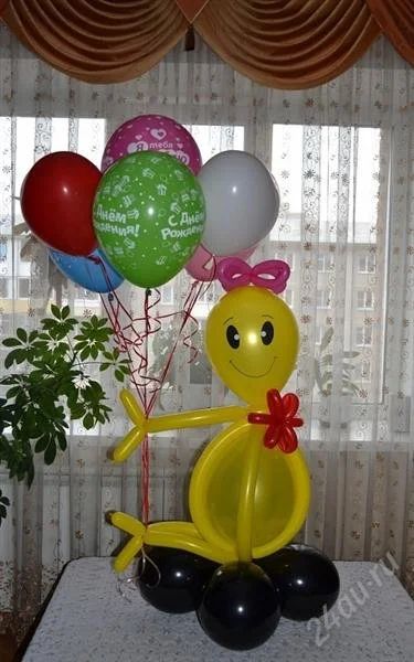 Лот: 864600. Фото: 1. Смайлик из воздушных шаров. Разное