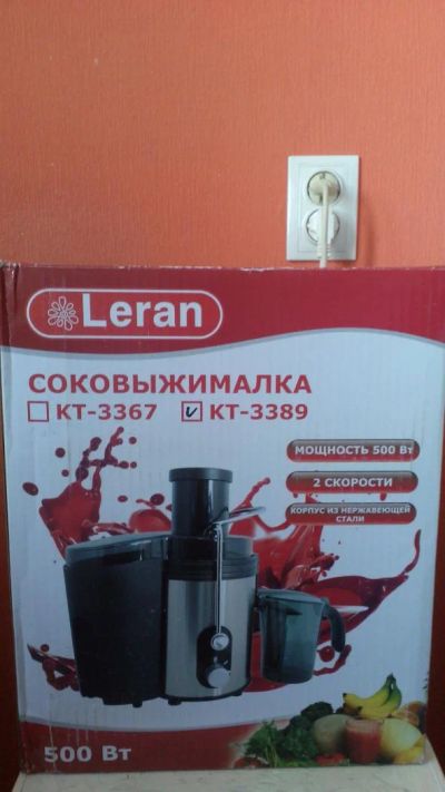 Лот: 7009032. Фото: 1. Соковыжималка Leran KT-3389. Кухонная
