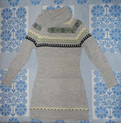 Лот: 6351461. Фото: 1. Очень теплое платье-туника 44р-р. Платья