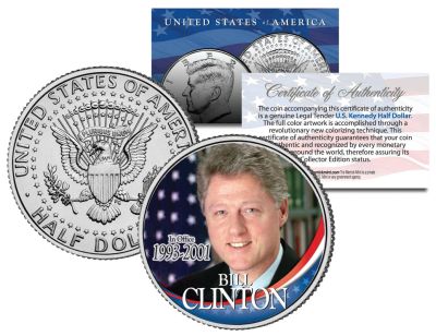 Лот: 11491259. Фото: 1. 50 центов США Б. Клинтон. Америка