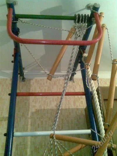 Лот: 2649442. Фото: 1. Отличный спортивный комплекс с... Детские спортивные комплексы, батуты