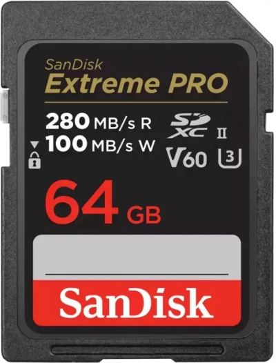 Лот: 25889229. Фото: 1. Карта памяти SanDisk 64GB Extreme... Карты памяти
