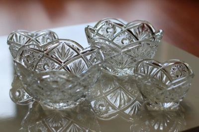 Лот: 6725879. Фото: 1. хрусталь парные вазочки. Вазы