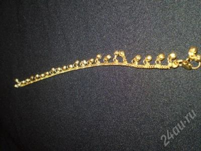 Лот: 31739. Фото: 1. браслет-погремушка на ногу! золотого... Красноярск