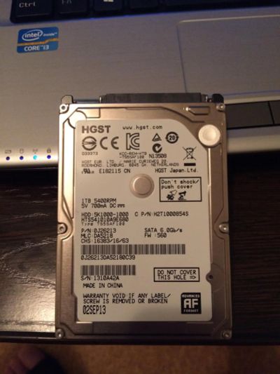 Лот: 8851687. Фото: 1. HDD 1T. Жёсткие диски (HDD)