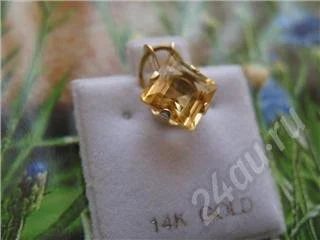 Лот: 26742. Фото: 1. подвеска с натуральным цитрином... Красноярск