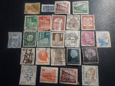 Лот: 17035473. Фото: 1. Подборка марок 25 штук одним лотом... Марки