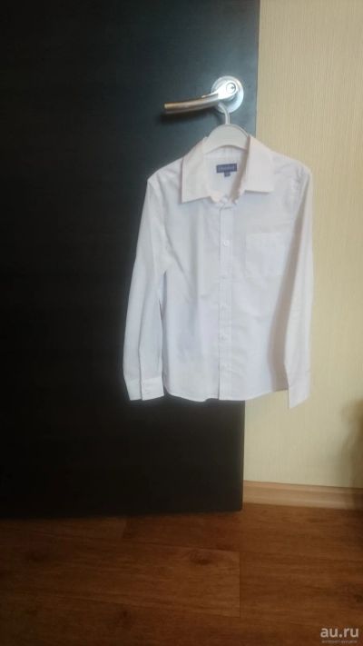 Лот: 17932568. Фото: 1. Рубашка белая, р.128. Рубашки, блузки, водолазки