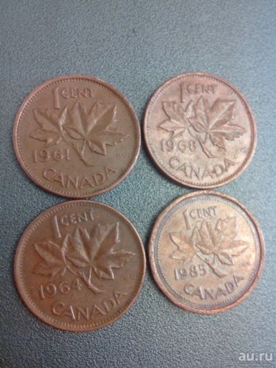 Лот: 8017624. Фото: 1. 1 цент 1961 Канада 1 cent 1968... Америка