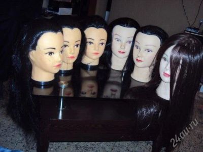 Лот: 2726152. Фото: 1. Учебная голова "брюнетка", волосы... Другое (красота и здоровье)
