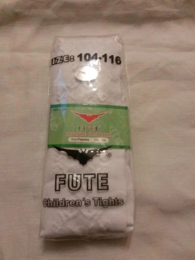 Лот: 4666336. Фото: 1. колготки белые р. 104-116 НОВЫЕ. Носки, колготки