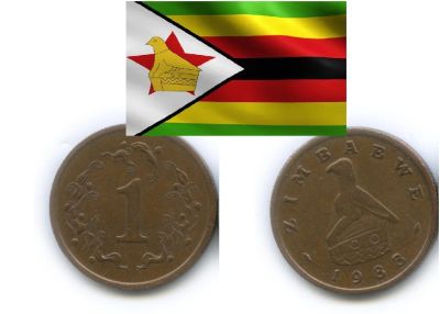 Лот: 18929446. Фото: 1. Зимбабве 1 цент 1988 последний... Африка