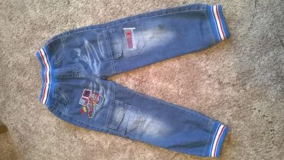 Лот: 9041287. Фото: 1. Джинсы рост 104 бу1. Брюки, шорты, джинсы