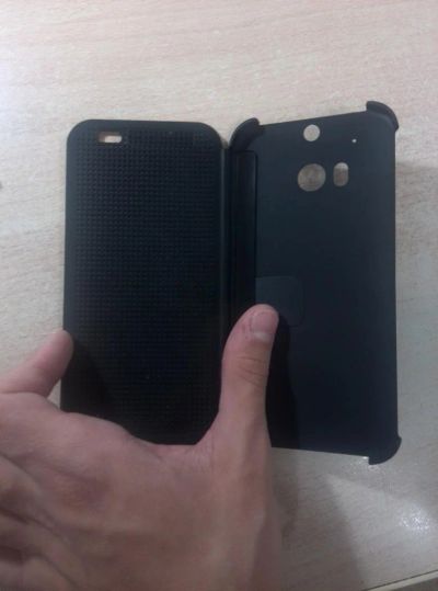 Лот: 5415723. Фото: 1. Чехол Dot View Для HTC One M8... Чехлы, бамперы