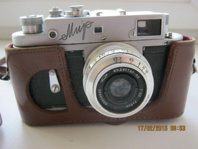 Лот: 5109898. Фото: 1. Фотоаппарат МИР с объективом индустар... Плёночные дальномерные, шкальные