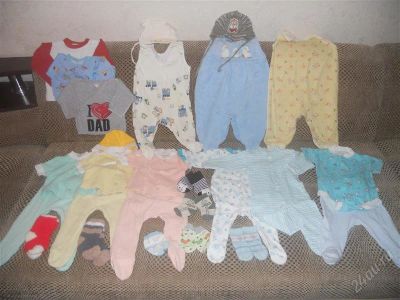 Лот: 2500743. Фото: 1. Вещи для мальчика от 0 до 6 месяцев... Ползунки, распашонки, слипы