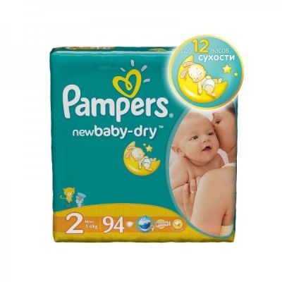 Лот: 6371254. Фото: 1. Упаковка Памперс newbaby-dry... Детская гигиена