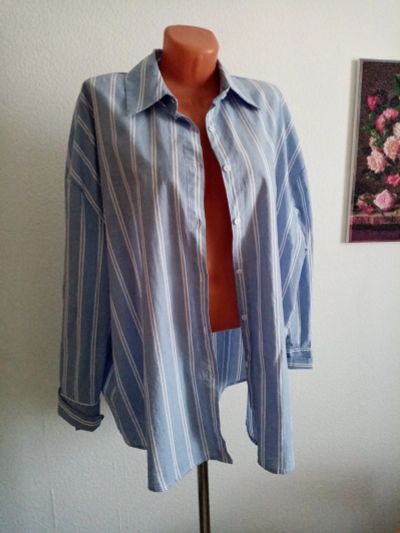 Лот: 17975756. Фото: 1. Новая рубашка 100% хлопок, размер... Блузы, рубашки